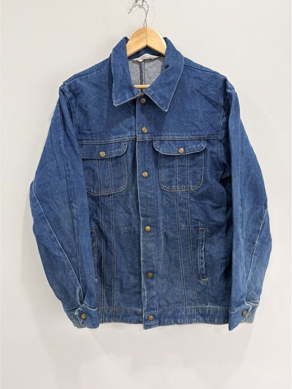 Vintage 60s 70s Key Master Denim Jean Jacket Coat